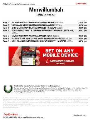Murwillumbah Form Guide .